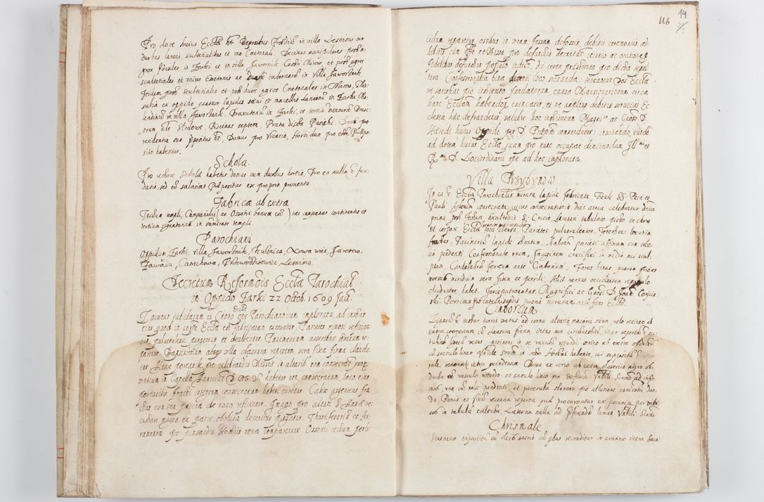 Zdjęcie nr 20 dla obiektu archiwalnego: Visitatio ecclesiarum parochialium in decanatibus Leloviensi, Kijensi, Łukoviensi, Proszoviensi, Parczoviensi et Wrocimoviensi in annis 1609 - 1614 peracta, nec non visitatio ecclesiae parochialis s. Jacobi in Casimiria per R. D. Hieronymum Reczajski, archidiaconum cathedralem Cracoviensem vigore specianuarii facta. Visitatio ecclesie parochialis in oppido Mussinensi per R. D. Andream Łukomski, Wladislaviensem et Sandomieriensem canonicum ex dommissione R. D. Petri Tylicki, episcopi Cracoviensi die 1 Julii peracta.