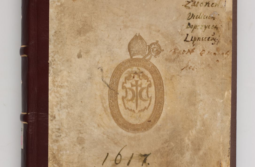 Zdjęcie nr 1 dla obiektu archiwalnego: Acta visitationis interioris decanatuum Skawininensis, Novum Montis, Oswiecimensis, Zatorienisis ad Archidiaconatum Cracoviensis per Admodum Reverendisismum Dominum Joanneum Foxium I.V.D. Archidiaconum Cracoviensis Protonotarium Apostolicum in Anno Domini Millesimo Sexcentesimo Decimo Septimo authoritate ordinaria absoluta