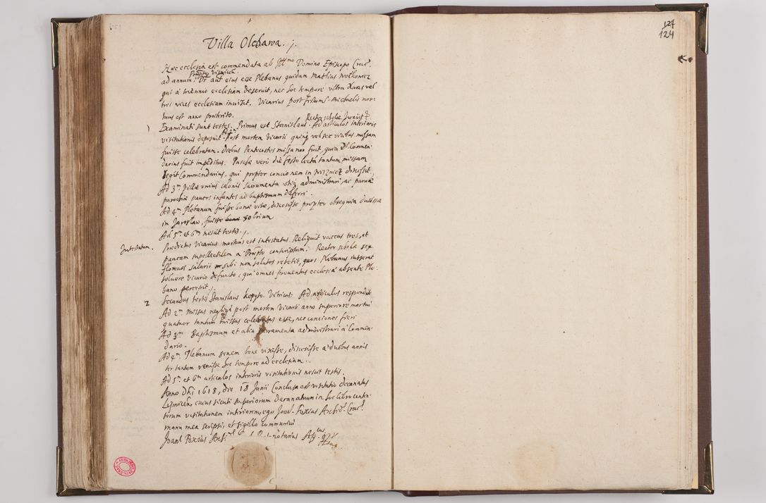 Zdjęcie nr 132 dla obiektu archiwalnego: Acta visitationis interioris decanatuum Skawininensis, Novum Montis, Oswiecimensis, Zatorienisis ad Archidiaconatum Cracoviensis per Admodum Reverendisismum Dominum Joanneum Foxium I.V.D. Archidiaconum Cracoviensis Protonotarium Apostolicum in Anno Domini Millesimo Sexcentesimo Decimo Septimo authoritate ordinaria absoluta