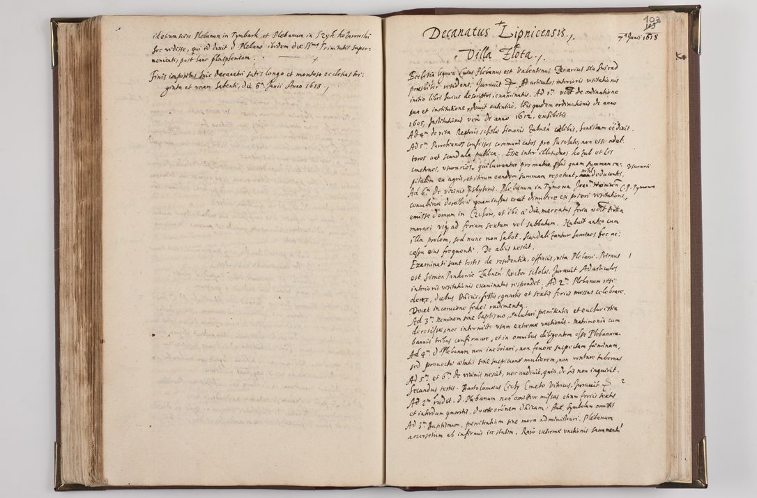 Zdjęcie nr 111 dla obiektu archiwalnego: Acta visitationis interioris decanatuum Skawininensis, Novum Montis, Oswiecimensis, Zatorienisis ad Archidiaconatum Cracoviensis per Admodum Reverendisismum Dominum Joanneum Foxium I.V.D. Archidiaconum Cracoviensis Protonotarium Apostolicum in Anno Domini Millesimo Sexcentesimo Decimo Septimo authoritate ordinaria absoluta