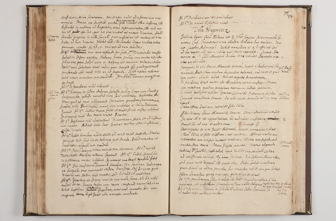 Zdjęcie nr 85 dla obiektu archiwalnego: Acta visitationis interioris decanatuum Skawininensis, Novum Montis, Oswiecimensis, Zatorienisis ad Archidiaconatum Cracoviensis per Admodum Reverendisismum Dominum Joanneum Foxium I.V.D. Archidiaconum Cracoviensis Protonotarium Apostolicum in Anno Domini Millesimo Sexcentesimo Decimo Septimo authoritate ordinaria absoluta
