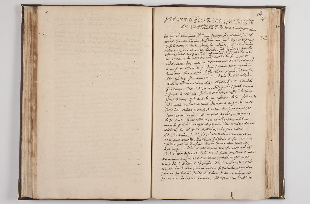 Zdjęcie nr 69 dla obiektu archiwalnego: Acta visitationis interioris decanatuum Skawininensis, Novum Montis, Oswiecimensis, Zatorienisis ad Archidiaconatum Cracoviensis per Admodum Reverendisismum Dominum Joanneum Foxium I.V.D. Archidiaconum Cracoviensis Protonotarium Apostolicum in Anno Domini Millesimo Sexcentesimo Decimo Septimo authoritate ordinaria absoluta