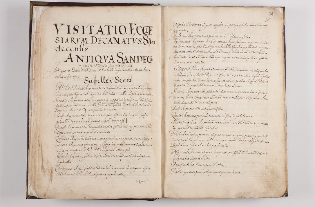 Zdjęcie nr 44 dla obiektu archiwalnego: Visitatio ecclesiarum parochialium in decanatibus: Booviensi, Sandecensi, Neoforiensi, Becensi, Jaslensi, Żmigrodensi, Pilznensi, Strzyżoviensi, Ropczycensi et Mielecensi a. D. 1618 facta