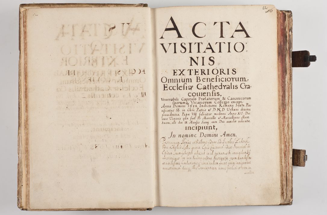 Zdjęcie nr 18 dla obiektu archiwalnego: Acta visitationum Illustrissimi et Reverendissimi Domini D. Jacobi Zadzik Episcopi Cracoviensi, Ducis Severae