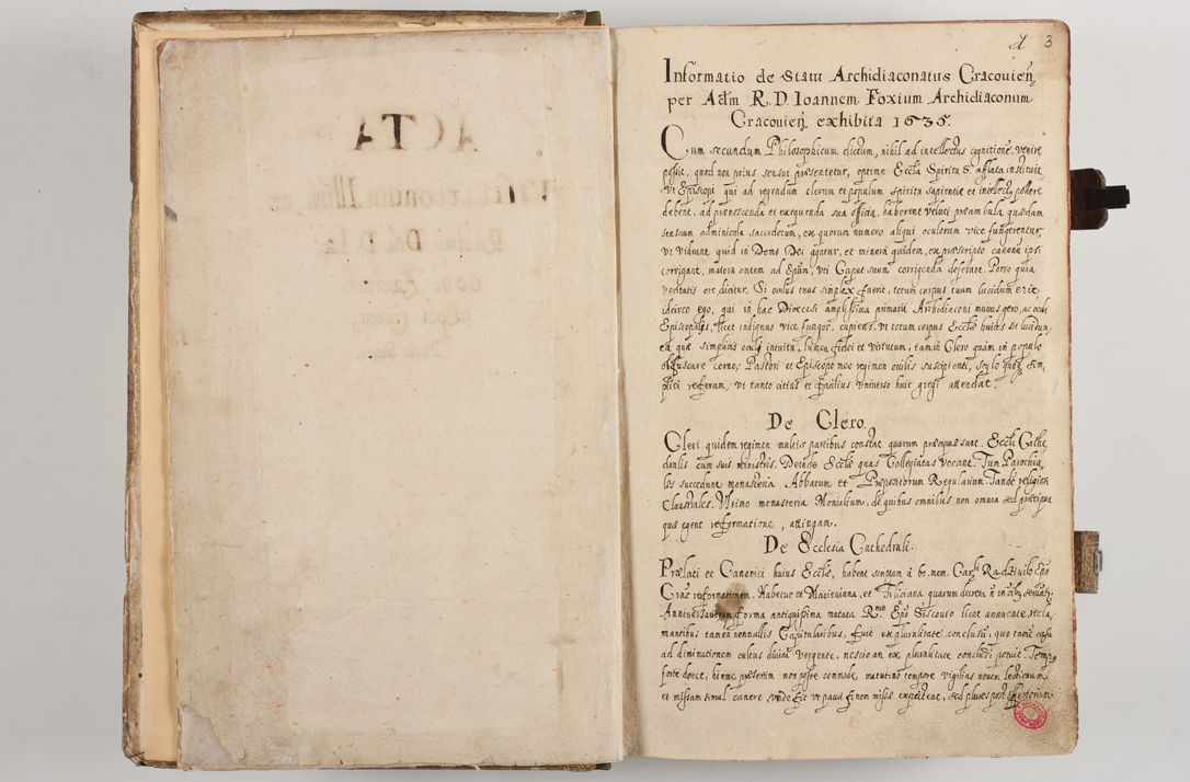 Zdjęcie nr 9 dla obiektu archiwalnego: Acta visitationum Illustrissimi et Reverendissimi Domini D. Jacobi Zadzik Episcopi Cracoviensi, Ducis Severae