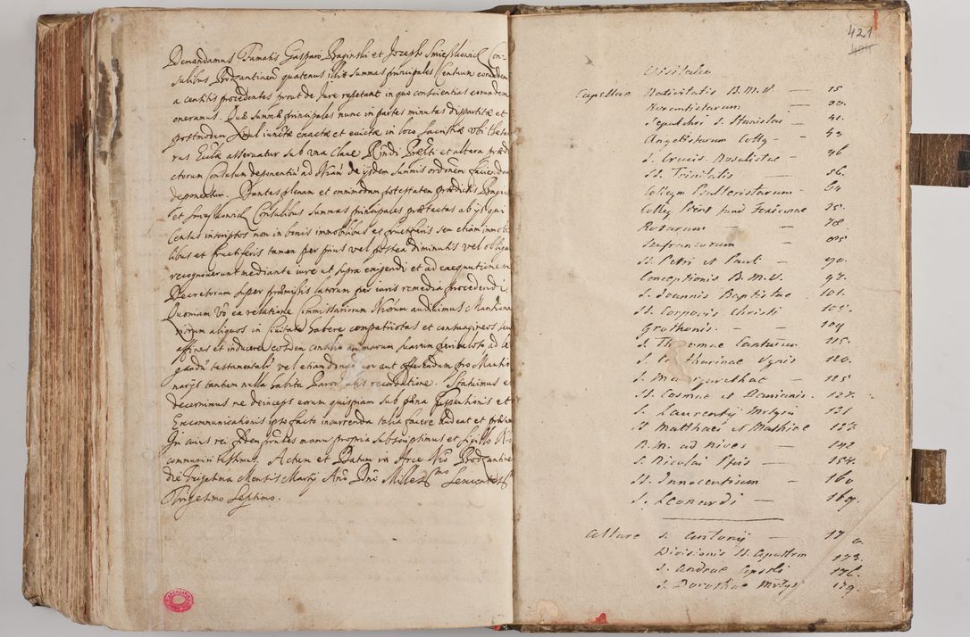 Zdjęcie nr 443 dla obiektu archiwalnego: Acta visitationum Illustrissimi et Reverendissimi Domini D. Jacobi Zadzik Episcopi Cracoviensi, Ducis Severae