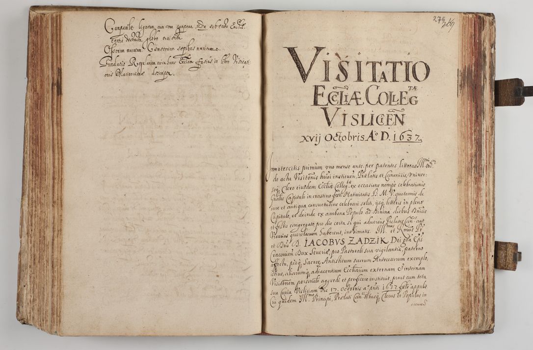 Zdjęcie nr 293 dla obiektu archiwalnego: Acta visitationum Illustrissimi et Reverendissimi Domini D. Jacobi Zadzik Episcopi Cracoviensi, Ducis Severae