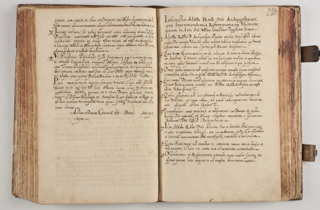 Zdjęcie nr 243 dla obiektu archiwalnego: Acta visitationum Illustrissimi et Reverendissimi Domini D. Jacobi Zadzik Episcopi Cracoviensi, Ducis Severae