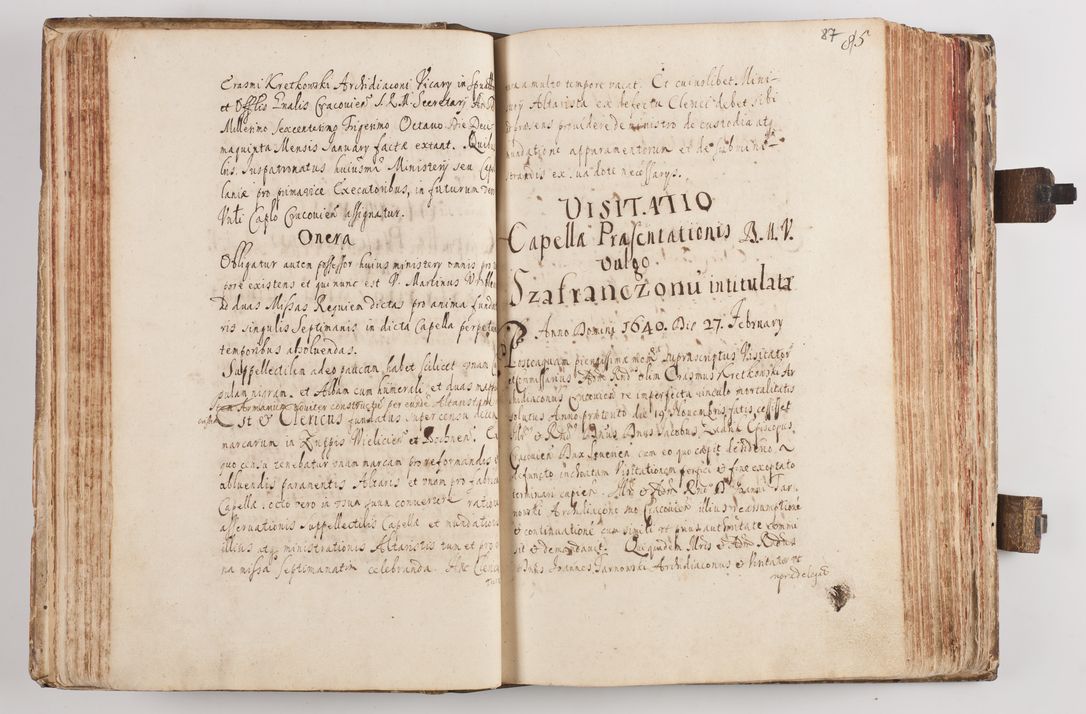 Zdjęcie nr 96 dla obiektu archiwalnego: Acta visitationum Illustrissimi et Reverendissimi Domini D. Jacobi Zadzik Episcopi Cracoviensi, Ducis Severae