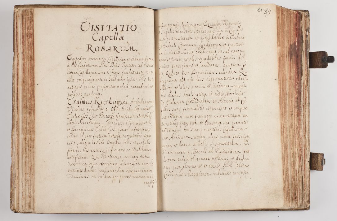 Zdjęcie nr 89 dla obiektu archiwalnego: Acta visitationum Illustrissimi et Reverendissimi Domini D. Jacobi Zadzik Episcopi Cracoviensi, Ducis Severae