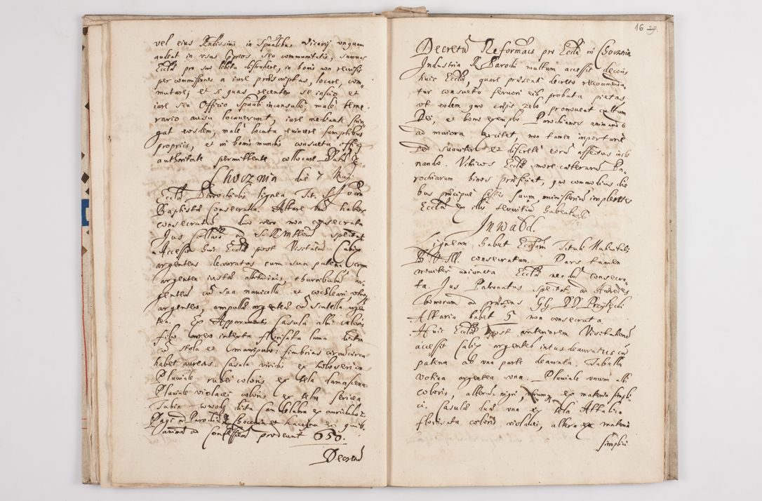 Zdjęcie nr 20 dla obiektu archiwalnego: Visitatio externa decanatus Zatoriensis a. D. 1670 in mense Aprili.