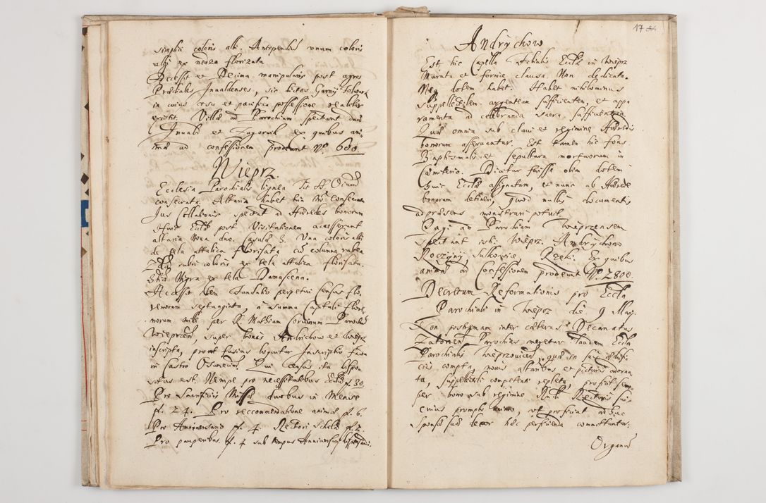 Zdjęcie nr 21 dla obiektu archiwalnego: Visitatio externa decanatus Zatoriensis a. D. 1670 in mense Aprili.