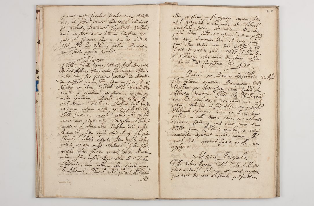 Zdjęcie nr 11 dla obiektu archiwalnego: Visitatio externa decanatus Zatoriensis a. D. 1670 in mense Aprili.