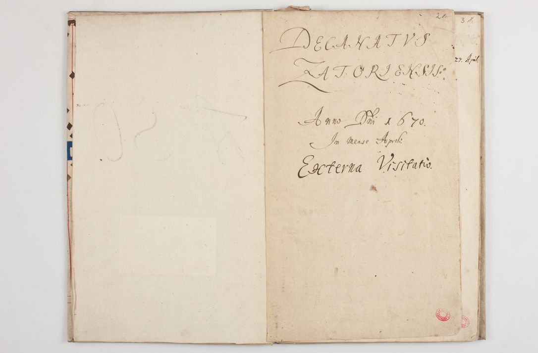 Zdjęcie nr 6 dla obiektu archiwalnego: Visitatio externa decanatus Zatoriensis a. D. 1670 in mense Aprili.