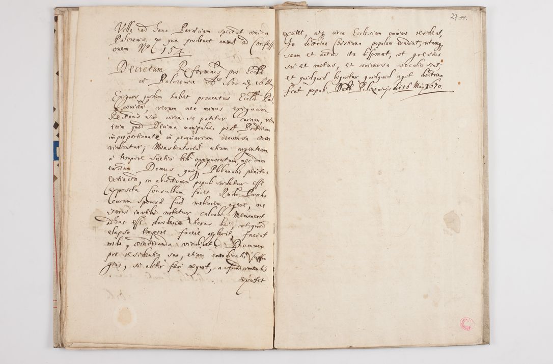 Zdjęcie nr 31 dla obiektu archiwalnego: Visitatio externa decanatus Zatoriensis a. D. 1670 in mense Aprili.