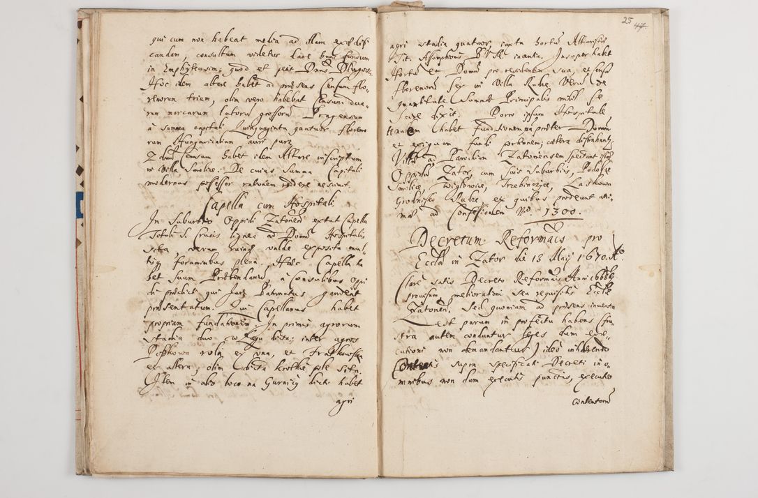 Zdjęcie nr 29 dla obiektu archiwalnego: Visitatio externa decanatus Zatoriensis a. D. 1670 in mense Aprili.