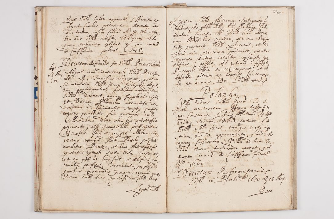 Zdjęcie nr 26 dla obiektu archiwalnego: Visitatio externa decanatus Zatoriensis a. D. 1670 in mense Aprili.