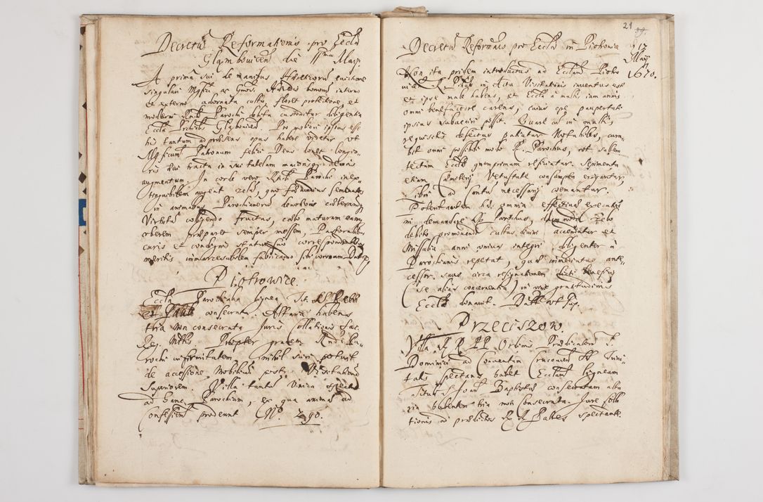 Zdjęcie nr 25 dla obiektu archiwalnego: Visitatio externa decanatus Zatoriensis a. D. 1670 in mense Aprili.