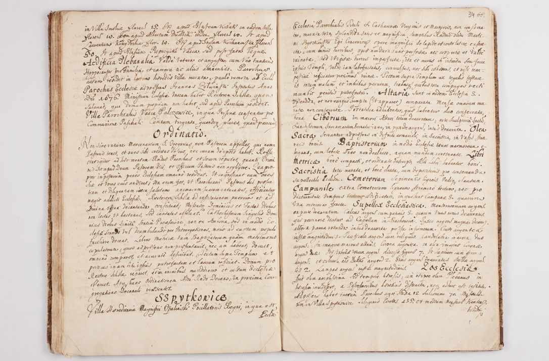 Zdjęcie nr 38 dla obiektu archiwalnego: Actus visitationis externae ecclesiarum decanatus Zatoriensis expeditae mense Augusto a. D. 1679 per. R. D. Andream Pęgowski, archidiaconum Cracoviensem.