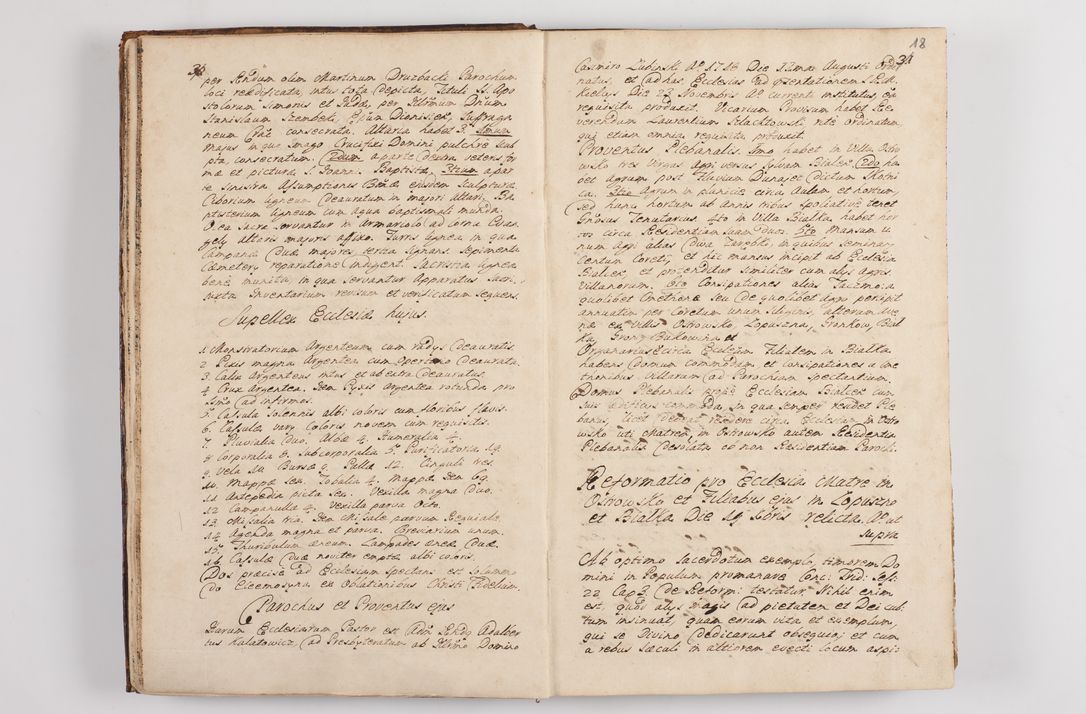 Zdjęcie nr 22 dla obiektu archiwalnego: Visitatio interna et externa officialatus Sandecensis per me Josephum de Zakliczyn Jordan, canonicum cathedralem Cracoviensem, archidiaconum Sandecensem anno 1723 die 12 mensis Decembris incepta, ac tandem anno 1728 die vero 12 mensis Aprilis terminata. Continet decanatus Neoforiensem, Sandecensem, Scepusiensem, Sandecensem (continuatio) Boboviensem. Per Nicolaum Gawrański, notarium apostolicum connotata.