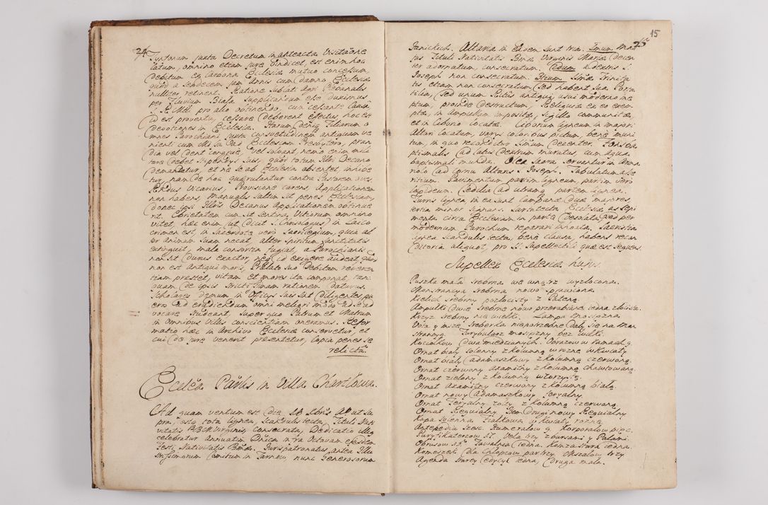 Zdjęcie nr 19 dla obiektu archiwalnego: Visitatio interna et externa officialatus Sandecensis per me Josephum de Zakliczyn Jordan, canonicum cathedralem Cracoviensem, archidiaconum Sandecensem anno 1723 die 12 mensis Decembris incepta, ac tandem anno 1728 die vero 12 mensis Aprilis terminata. Continet decanatus Neoforiensem, Sandecensem, Scepusiensem, Sandecensem (continuatio) Boboviensem. Per Nicolaum Gawrański, notarium apostolicum connotata.