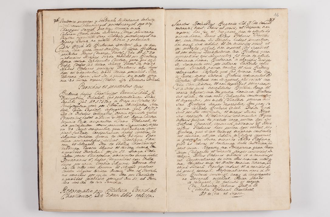 Zdjęcie nr 20 dla obiektu archiwalnego: Visitatio interna et externa officialatus Sandecensis per me Josephum de Zakliczyn Jordan, canonicum cathedralem Cracoviensem, archidiaconum Sandecensem anno 1723 die 12 mensis Decembris incepta, ac tandem anno 1728 die vero 12 mensis Aprilis terminata. Continet decanatus Neoforiensem, Sandecensem, Scepusiensem, Sandecensem (continuatio) Boboviensem. Per Nicolaum Gawrański, notarium apostolicum connotata.