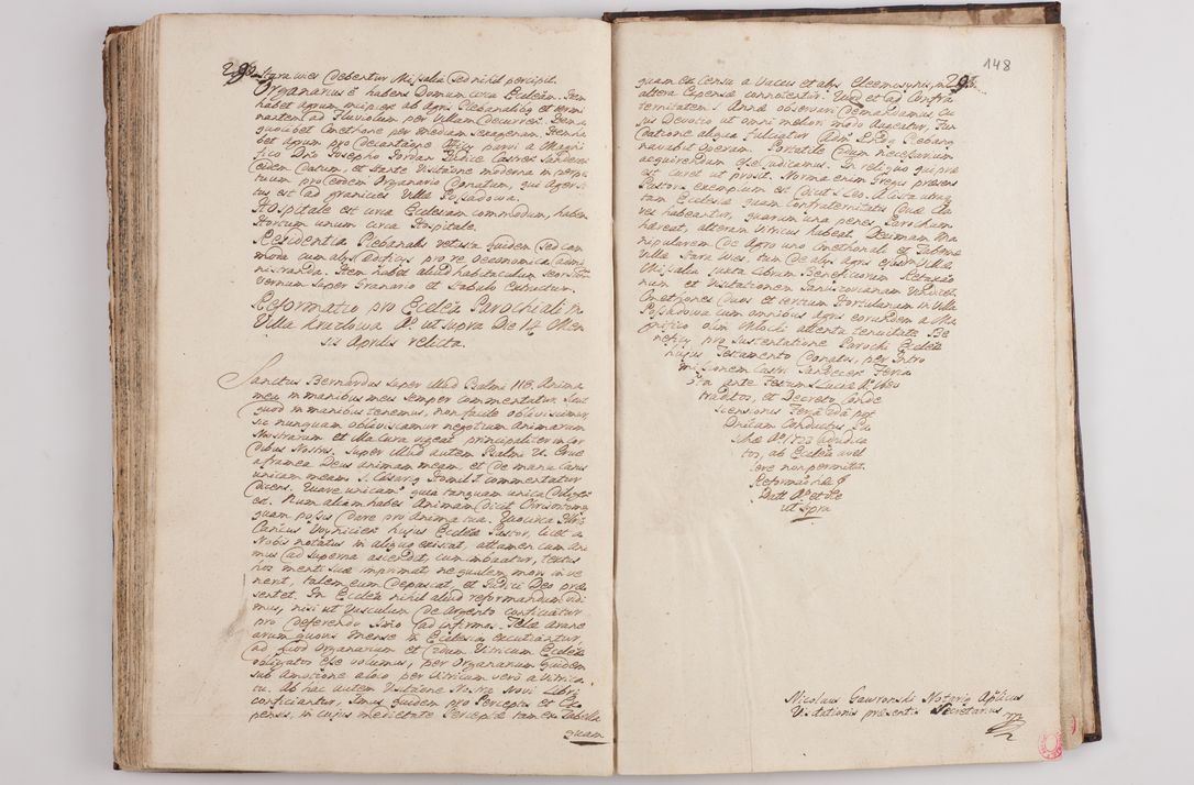 Zdjęcie nr 153 dla obiektu archiwalnego: Visitatio interna et externa officialatus Sandecensis per me Josephum de Zakliczyn Jordan, canonicum cathedralem Cracoviensem, archidiaconum Sandecensem anno 1723 die 12 mensis Decembris incepta, ac tandem anno 1728 die vero 12 mensis Aprilis terminata. Continet decanatus Neoforiensem, Sandecensem, Scepusiensem, Sandecensem (continuatio) Boboviensem. Per Nicolaum Gawrański, notarium apostolicum connotata.