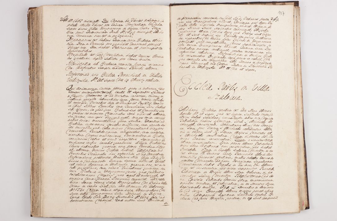 Zdjęcie nr 142 dla obiektu archiwalnego: Visitatio interna et externa officialatus Sandecensis per me Josephum de Zakliczyn Jordan, canonicum cathedralem Cracoviensem, archidiaconum Sandecensem anno 1723 die 12 mensis Decembris incepta, ac tandem anno 1728 die vero 12 mensis Aprilis terminata. Continet decanatus Neoforiensem, Sandecensem, Scepusiensem, Sandecensem (continuatio) Boboviensem. Per Nicolaum Gawrański, notarium apostolicum connotata.