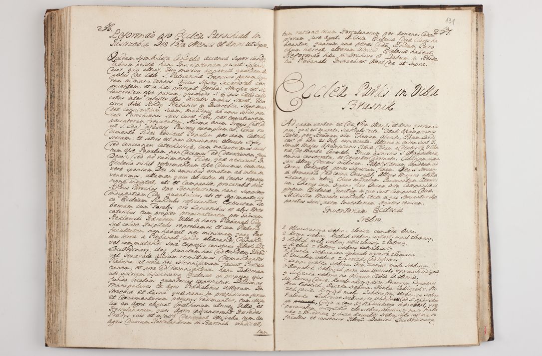 Zdjęcie nr 136 dla obiektu archiwalnego: Visitatio interna et externa officialatus Sandecensis per me Josephum de Zakliczyn Jordan, canonicum cathedralem Cracoviensem, archidiaconum Sandecensem anno 1723 die 12 mensis Decembris incepta, ac tandem anno 1728 die vero 12 mensis Aprilis terminata. Continet decanatus Neoforiensem, Sandecensem, Scepusiensem, Sandecensem (continuatio) Boboviensem. Per Nicolaum Gawrański, notarium apostolicum connotata.