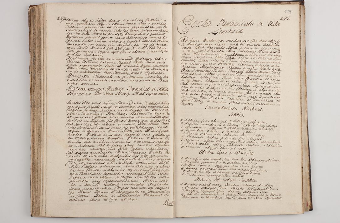 Zdjęcie nr 124 dla obiektu archiwalnego: Visitatio interna et externa officialatus Sandecensis per me Josephum de Zakliczyn Jordan, canonicum cathedralem Cracoviensem, archidiaconum Sandecensem anno 1723 die 12 mensis Decembris incepta, ac tandem anno 1728 die vero 12 mensis Aprilis terminata. Continet decanatus Neoforiensem, Sandecensem, Scepusiensem, Sandecensem (continuatio) Boboviensem. Per Nicolaum Gawrański, notarium apostolicum connotata.