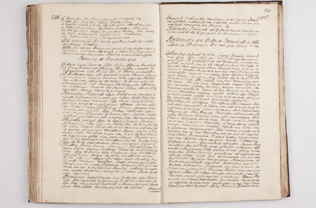 Zdjęcie nr 125 dla obiektu archiwalnego: Visitatio interna et externa officialatus Sandecensis per me Josephum de Zakliczyn Jordan, canonicum cathedralem Cracoviensem, archidiaconum Sandecensem anno 1723 die 12 mensis Decembris incepta, ac tandem anno 1728 die vero 12 mensis Aprilis terminata. Continet decanatus Neoforiensem, Sandecensem, Scepusiensem, Sandecensem (continuatio) Boboviensem. Per Nicolaum Gawrański, notarium apostolicum connotata.
