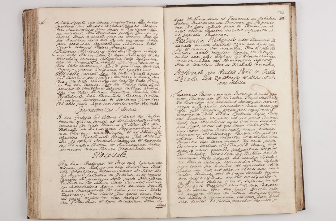 Zdjęcie nr 108 dla obiektu archiwalnego: Visitatio interna et externa officialatus Sandecensis per me Josephum de Zakliczyn Jordan, canonicum cathedralem Cracoviensem, archidiaconum Sandecensem anno 1723 die 12 mensis Decembris incepta, ac tandem anno 1728 die vero 12 mensis Aprilis terminata. Continet decanatus Neoforiensem, Sandecensem, Scepusiensem, Sandecensem (continuatio) Boboviensem. Per Nicolaum Gawrański, notarium apostolicum connotata.