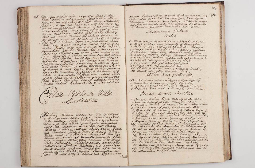 Zdjęcie nr 112 dla obiektu archiwalnego: Visitatio interna et externa officialatus Sandecensis per me Josephum de Zakliczyn Jordan, canonicum cathedralem Cracoviensem, archidiaconum Sandecensem anno 1723 die 12 mensis Decembris incepta, ac tandem anno 1728 die vero 12 mensis Aprilis terminata. Continet decanatus Neoforiensem, Sandecensem, Scepusiensem, Sandecensem (continuatio) Boboviensem. Per Nicolaum Gawrański, notarium apostolicum connotata.