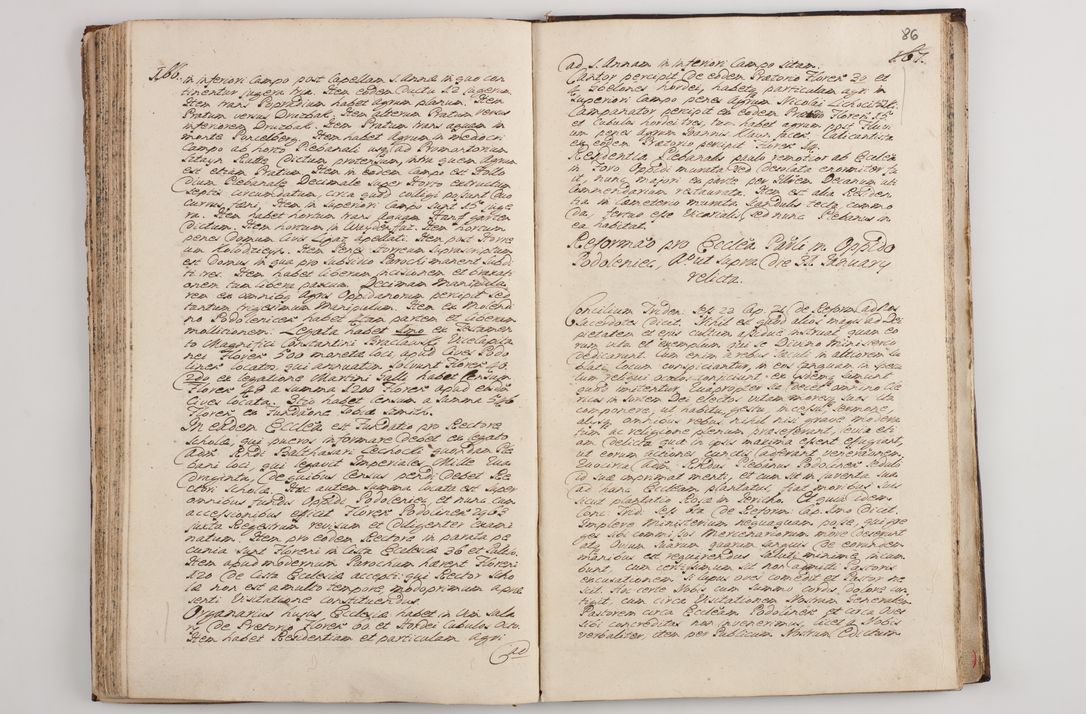 Zdjęcie nr 91 dla obiektu archiwalnego: Visitatio interna et externa officialatus Sandecensis per me Josephum de Zakliczyn Jordan, canonicum cathedralem Cracoviensem, archidiaconum Sandecensem anno 1723 die 12 mensis Decembris incepta, ac tandem anno 1728 die vero 12 mensis Aprilis terminata. Continet decanatus Neoforiensem, Sandecensem, Scepusiensem, Sandecensem (continuatio) Boboviensem. Per Nicolaum Gawrański, notarium apostolicum connotata.