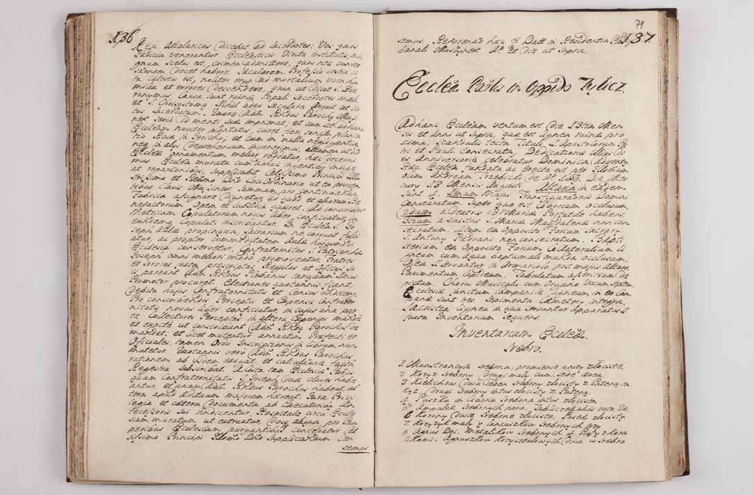 Zdjęcie nr 76 dla obiektu archiwalnego: Visitatio interna et externa officialatus Sandecensis per me Josephum de Zakliczyn Jordan, canonicum cathedralem Cracoviensem, archidiaconum Sandecensem anno 1723 die 12 mensis Decembris incepta, ac tandem anno 1728 die vero 12 mensis Aprilis terminata. Continet decanatus Neoforiensem, Sandecensem, Scepusiensem, Sandecensem (continuatio) Boboviensem. Per Nicolaum Gawrański, notarium apostolicum connotata.