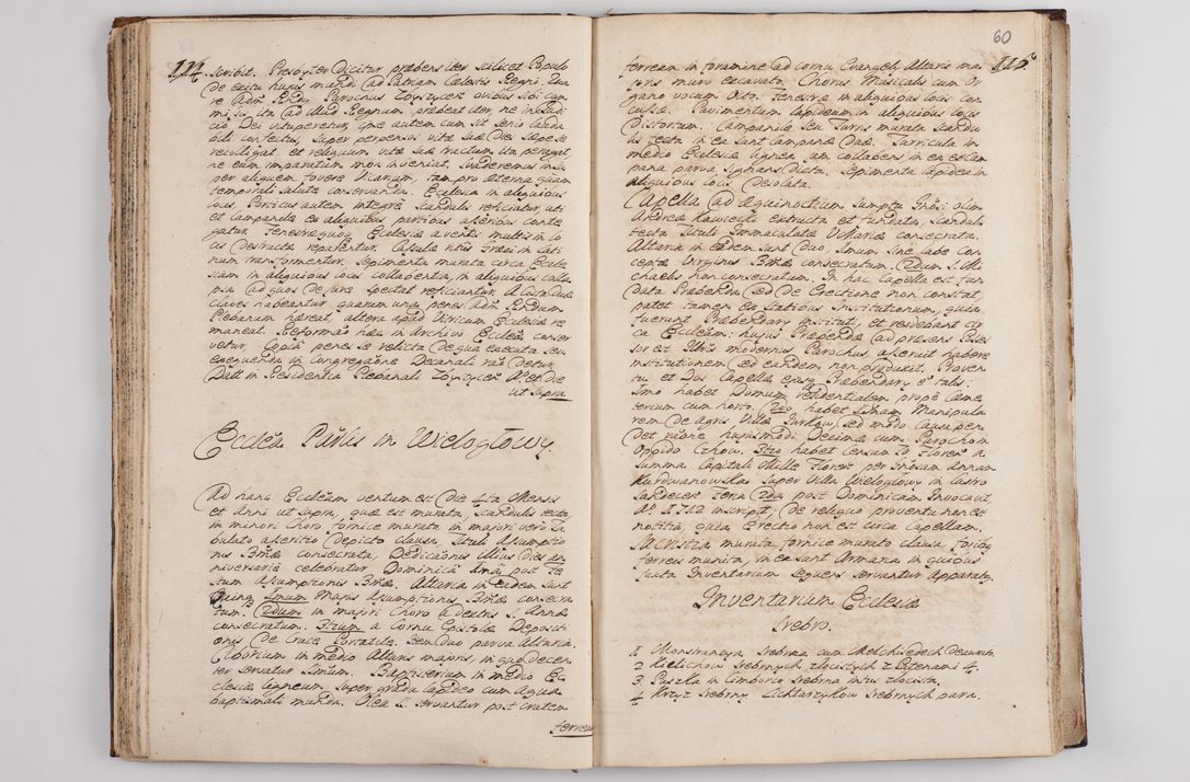 Zdjęcie nr 65 dla obiektu archiwalnego: Visitatio interna et externa officialatus Sandecensis per me Josephum de Zakliczyn Jordan, canonicum cathedralem Cracoviensem, archidiaconum Sandecensem anno 1723 die 12 mensis Decembris incepta, ac tandem anno 1728 die vero 12 mensis Aprilis terminata. Continet decanatus Neoforiensem, Sandecensem, Scepusiensem, Sandecensem (continuatio) Boboviensem. Per Nicolaum Gawrański, notarium apostolicum connotata.