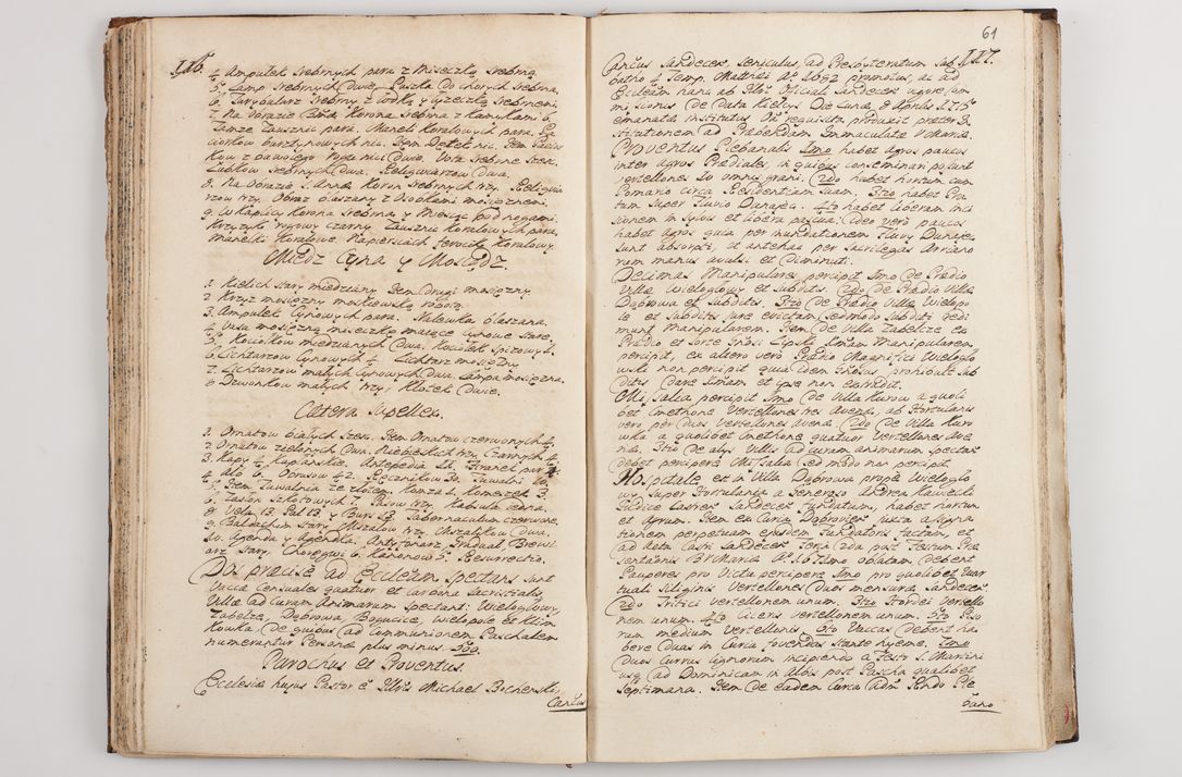 Zdjęcie nr 66 dla obiektu archiwalnego: Visitatio interna et externa officialatus Sandecensis per me Josephum de Zakliczyn Jordan, canonicum cathedralem Cracoviensem, archidiaconum Sandecensem anno 1723 die 12 mensis Decembris incepta, ac tandem anno 1728 die vero 12 mensis Aprilis terminata. Continet decanatus Neoforiensem, Sandecensem, Scepusiensem, Sandecensem (continuatio) Boboviensem. Per Nicolaum Gawrański, notarium apostolicum connotata.
