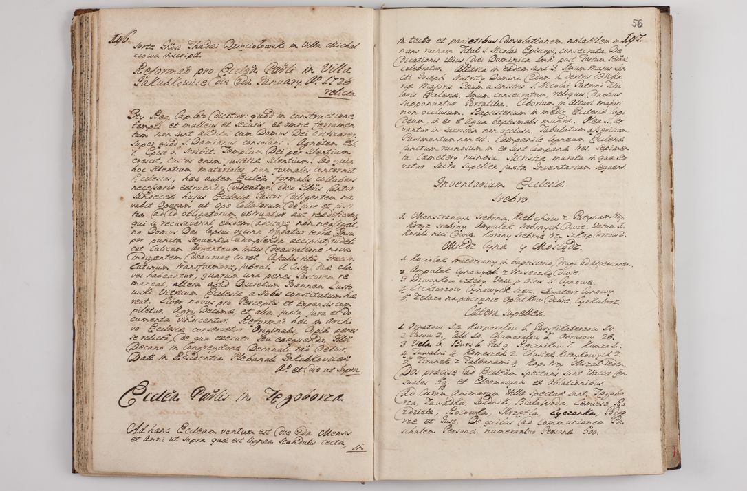 Zdjęcie nr 61 dla obiektu archiwalnego: Visitatio interna et externa officialatus Sandecensis per me Josephum de Zakliczyn Jordan, canonicum cathedralem Cracoviensem, archidiaconum Sandecensem anno 1723 die 12 mensis Decembris incepta, ac tandem anno 1728 die vero 12 mensis Aprilis terminata. Continet decanatus Neoforiensem, Sandecensem, Scepusiensem, Sandecensem (continuatio) Boboviensem. Per Nicolaum Gawrański, notarium apostolicum connotata.