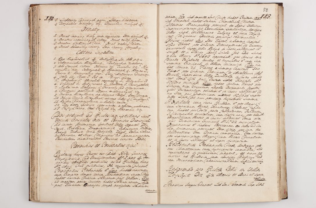 Zdjęcie nr 64 dla obiektu archiwalnego: Visitatio interna et externa officialatus Sandecensis per me Josephum de Zakliczyn Jordan, canonicum cathedralem Cracoviensem, archidiaconum Sandecensem anno 1723 die 12 mensis Decembris incepta, ac tandem anno 1728 die vero 12 mensis Aprilis terminata. Continet decanatus Neoforiensem, Sandecensem, Scepusiensem, Sandecensem (continuatio) Boboviensem. Per Nicolaum Gawrański, notarium apostolicum connotata.