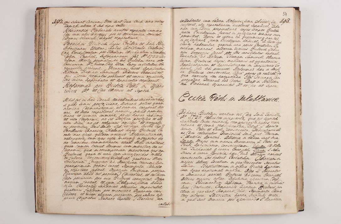 Zdjęcie nr 59 dla obiektu archiwalnego: Visitatio interna et externa officialatus Sandecensis per me Josephum de Zakliczyn Jordan, canonicum cathedralem Cracoviensem, archidiaconum Sandecensem anno 1723 die 12 mensis Decembris incepta, ac tandem anno 1728 die vero 12 mensis Aprilis terminata. Continet decanatus Neoforiensem, Sandecensem, Scepusiensem, Sandecensem (continuatio) Boboviensem. Per Nicolaum Gawrański, notarium apostolicum connotata.