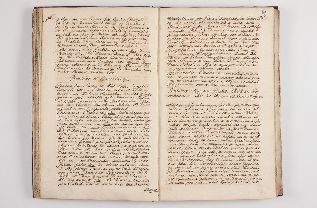 Zdjęcie nr 56 dla obiektu archiwalnego: Visitatio interna et externa officialatus Sandecensis per me Josephum de Zakliczyn Jordan, canonicum cathedralem Cracoviensem, archidiaconum Sandecensem anno 1723 die 12 mensis Decembris incepta, ac tandem anno 1728 die vero 12 mensis Aprilis terminata. Continet decanatus Neoforiensem, Sandecensem, Scepusiensem, Sandecensem (continuatio) Boboviensem. Per Nicolaum Gawrański, notarium apostolicum connotata.