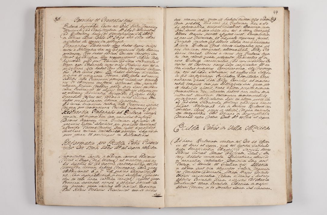Zdjęcie nr 51 dla obiektu archiwalnego: Visitatio interna et externa officialatus Sandecensis per me Josephum de Zakliczyn Jordan, canonicum cathedralem Cracoviensem, archidiaconum Sandecensem anno 1723 die 12 mensis Decembris incepta, ac tandem anno 1728 die vero 12 mensis Aprilis terminata. Continet decanatus Neoforiensem, Sandecensem, Scepusiensem, Sandecensem (continuatio) Boboviensem. Per Nicolaum Gawrański, notarium apostolicum connotata.