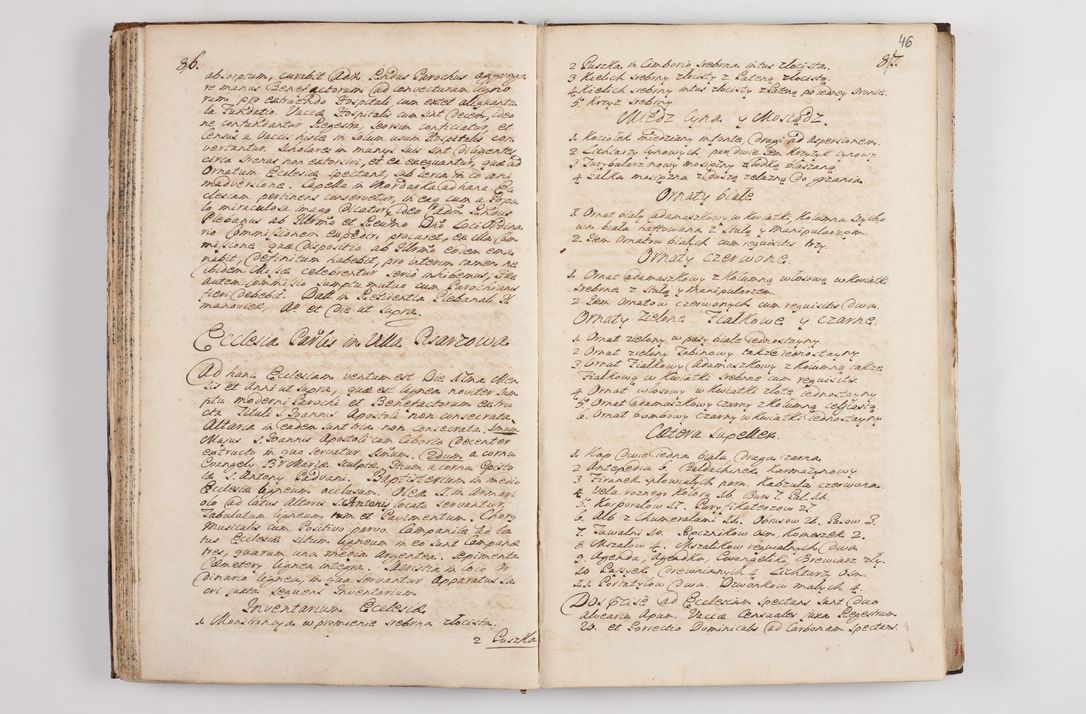 Zdjęcie nr 50 dla obiektu archiwalnego: Visitatio interna et externa officialatus Sandecensis per me Josephum de Zakliczyn Jordan, canonicum cathedralem Cracoviensem, archidiaconum Sandecensem anno 1723 die 12 mensis Decembris incepta, ac tandem anno 1728 die vero 12 mensis Aprilis terminata. Continet decanatus Neoforiensem, Sandecensem, Scepusiensem, Sandecensem (continuatio) Boboviensem. Per Nicolaum Gawrański, notarium apostolicum connotata.