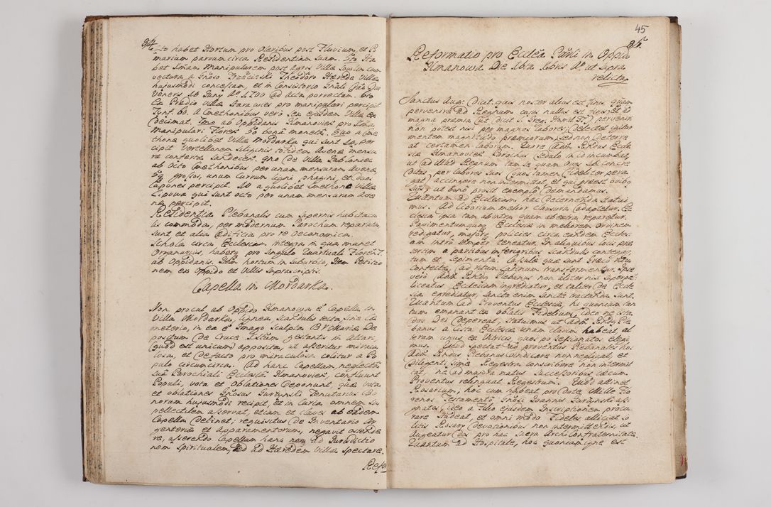 Zdjęcie nr 49 dla obiektu archiwalnego: Visitatio interna et externa officialatus Sandecensis per me Josephum de Zakliczyn Jordan, canonicum cathedralem Cracoviensem, archidiaconum Sandecensem anno 1723 die 12 mensis Decembris incepta, ac tandem anno 1728 die vero 12 mensis Aprilis terminata. Continet decanatus Neoforiensem, Sandecensem, Scepusiensem, Sandecensem (continuatio) Boboviensem. Per Nicolaum Gawrański, notarium apostolicum connotata.