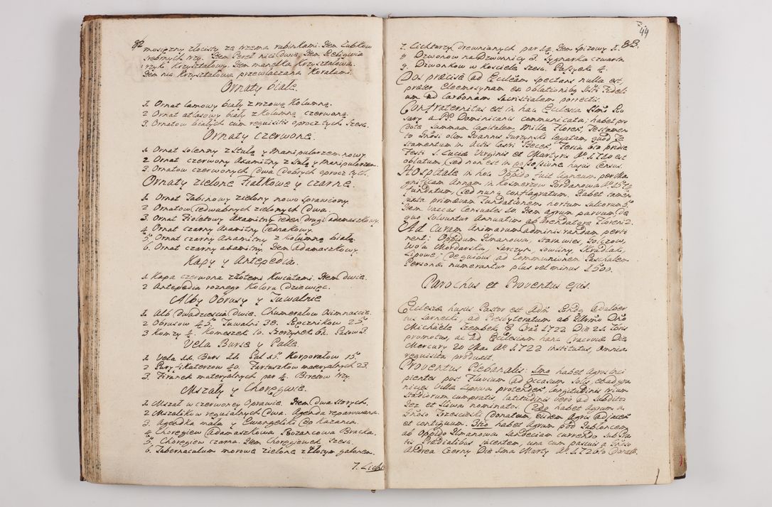 Zdjęcie nr 48 dla obiektu archiwalnego: Visitatio interna et externa officialatus Sandecensis per me Josephum de Zakliczyn Jordan, canonicum cathedralem Cracoviensem, archidiaconum Sandecensem anno 1723 die 12 mensis Decembris incepta, ac tandem anno 1728 die vero 12 mensis Aprilis terminata. Continet decanatus Neoforiensem, Sandecensem, Scepusiensem, Sandecensem (continuatio) Boboviensem. Per Nicolaum Gawrański, notarium apostolicum connotata.