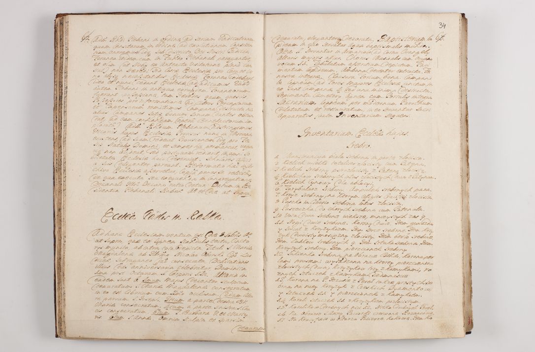 Zdjęcie nr 38 dla obiektu archiwalnego: Visitatio interna et externa officialatus Sandecensis per me Josephum de Zakliczyn Jordan, canonicum cathedralem Cracoviensem, archidiaconum Sandecensem anno 1723 die 12 mensis Decembris incepta, ac tandem anno 1728 die vero 12 mensis Aprilis terminata. Continet decanatus Neoforiensem, Sandecensem, Scepusiensem, Sandecensem (continuatio) Boboviensem. Per Nicolaum Gawrański, notarium apostolicum connotata.