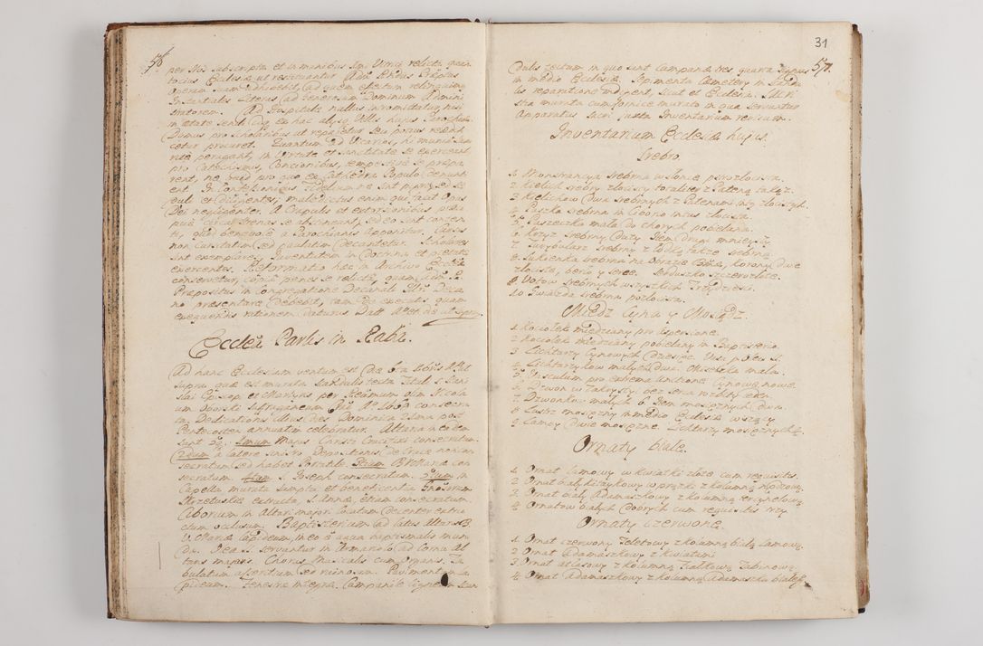 Zdjęcie nr 35 dla obiektu archiwalnego: Visitatio interna et externa officialatus Sandecensis per me Josephum de Zakliczyn Jordan, canonicum cathedralem Cracoviensem, archidiaconum Sandecensem anno 1723 die 12 mensis Decembris incepta, ac tandem anno 1728 die vero 12 mensis Aprilis terminata. Continet decanatus Neoforiensem, Sandecensem, Scepusiensem, Sandecensem (continuatio) Boboviensem. Per Nicolaum Gawrański, notarium apostolicum connotata.