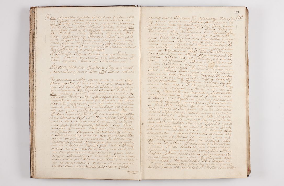 Zdjęcie nr 34 dla obiektu archiwalnego: Visitatio interna et externa officialatus Sandecensis per me Josephum de Zakliczyn Jordan, canonicum cathedralem Cracoviensem, archidiaconum Sandecensem anno 1723 die 12 mensis Decembris incepta, ac tandem anno 1728 die vero 12 mensis Aprilis terminata. Continet decanatus Neoforiensem, Sandecensem, Scepusiensem, Sandecensem (continuatio) Boboviensem. Per Nicolaum Gawrański, notarium apostolicum connotata.