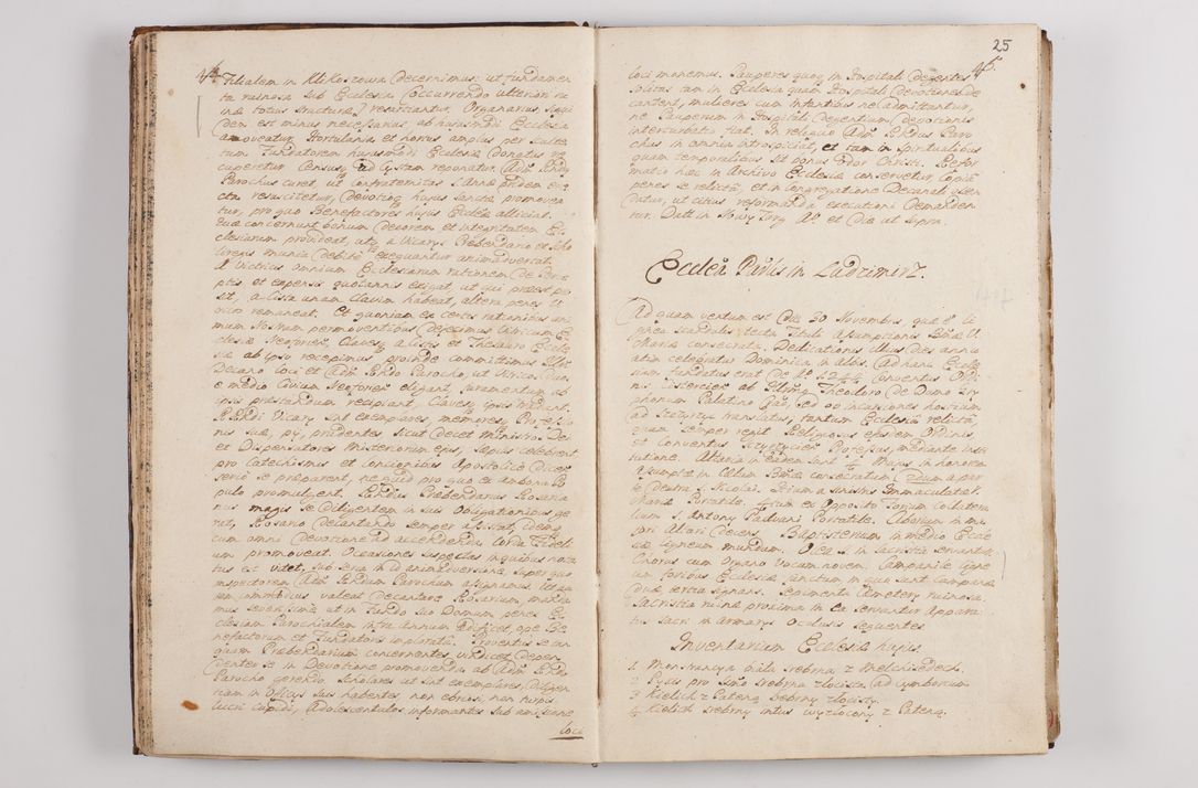 Zdjęcie nr 29 dla obiektu archiwalnego: Visitatio interna et externa officialatus Sandecensis per me Josephum de Zakliczyn Jordan, canonicum cathedralem Cracoviensem, archidiaconum Sandecensem anno 1723 die 12 mensis Decembris incepta, ac tandem anno 1728 die vero 12 mensis Aprilis terminata. Continet decanatus Neoforiensem, Sandecensem, Scepusiensem, Sandecensem (continuatio) Boboviensem. Per Nicolaum Gawrański, notarium apostolicum connotata.