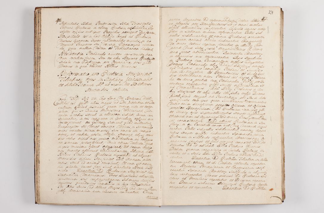 Zdjęcie nr 28 dla obiektu archiwalnego: Visitatio interna et externa officialatus Sandecensis per me Josephum de Zakliczyn Jordan, canonicum cathedralem Cracoviensem, archidiaconum Sandecensem anno 1723 die 12 mensis Decembris incepta, ac tandem anno 1728 die vero 12 mensis Aprilis terminata. Continet decanatus Neoforiensem, Sandecensem, Scepusiensem, Sandecensem (continuatio) Boboviensem. Per Nicolaum Gawrański, notarium apostolicum connotata.